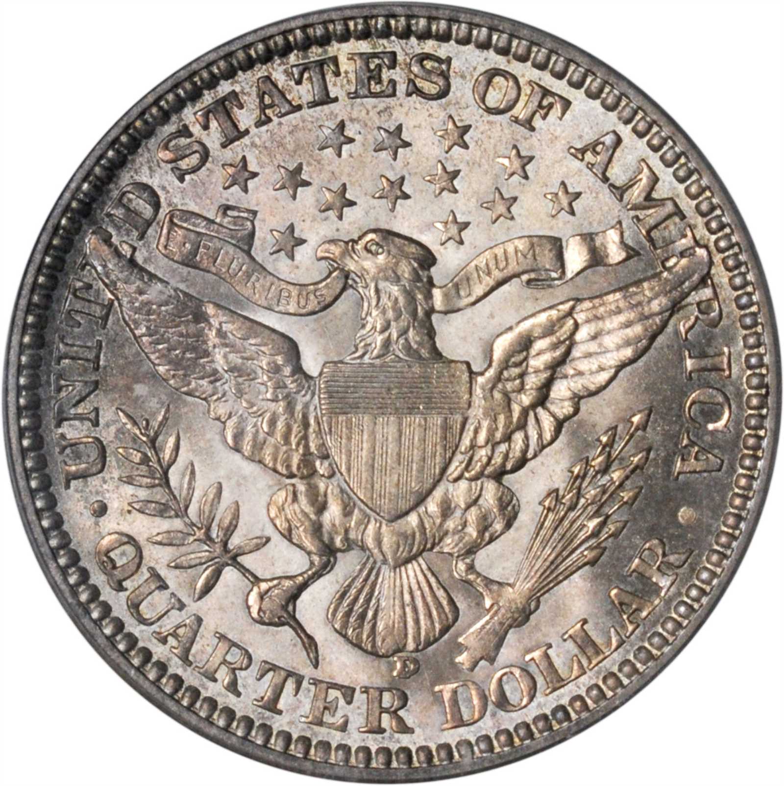 1916-D/D 25c Barber, Large/Small D, FS-501 VG10 thumbnail 6