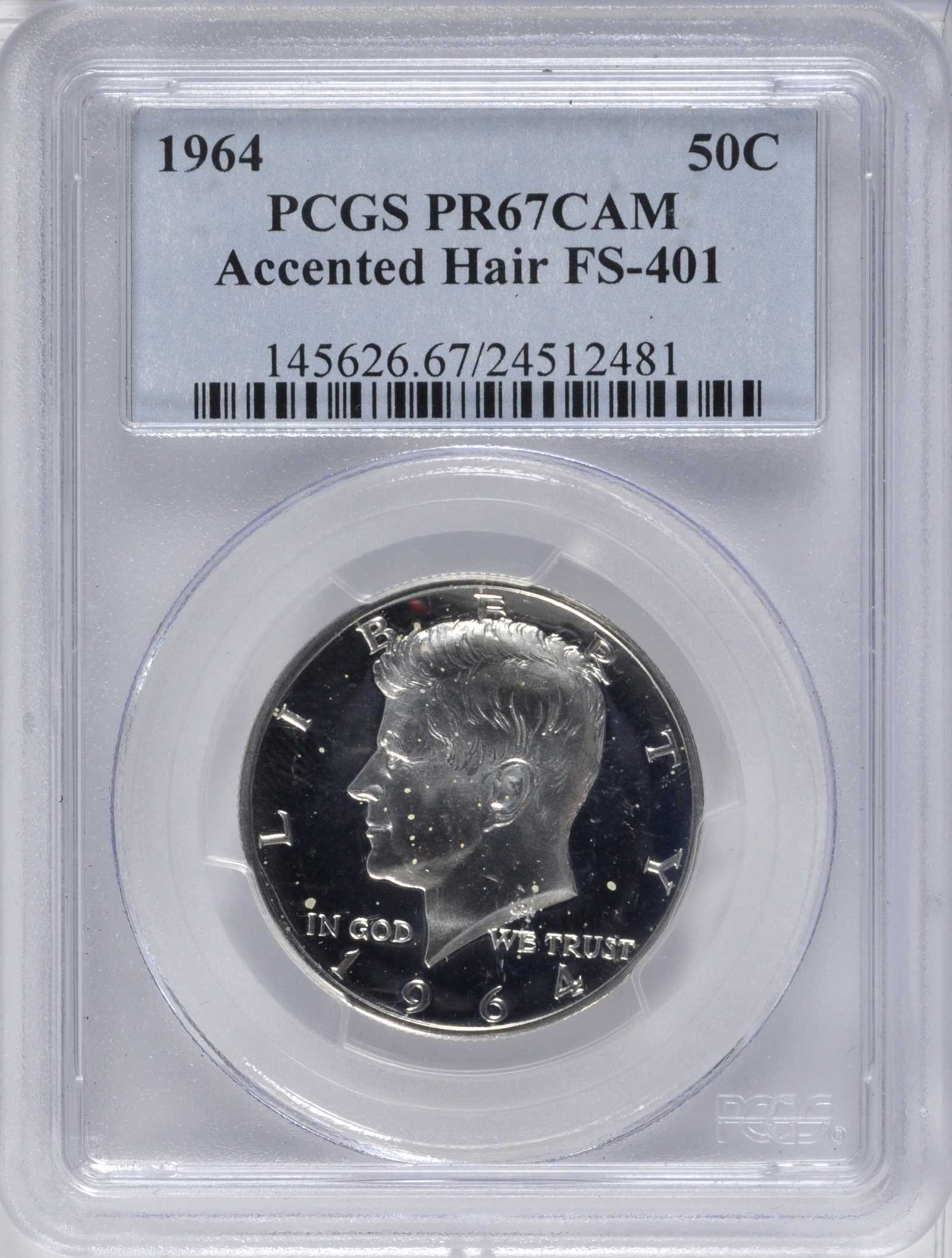 1964 50c Accented Hair, FS-401 PR CAM PR64 CAM thumbnail 24