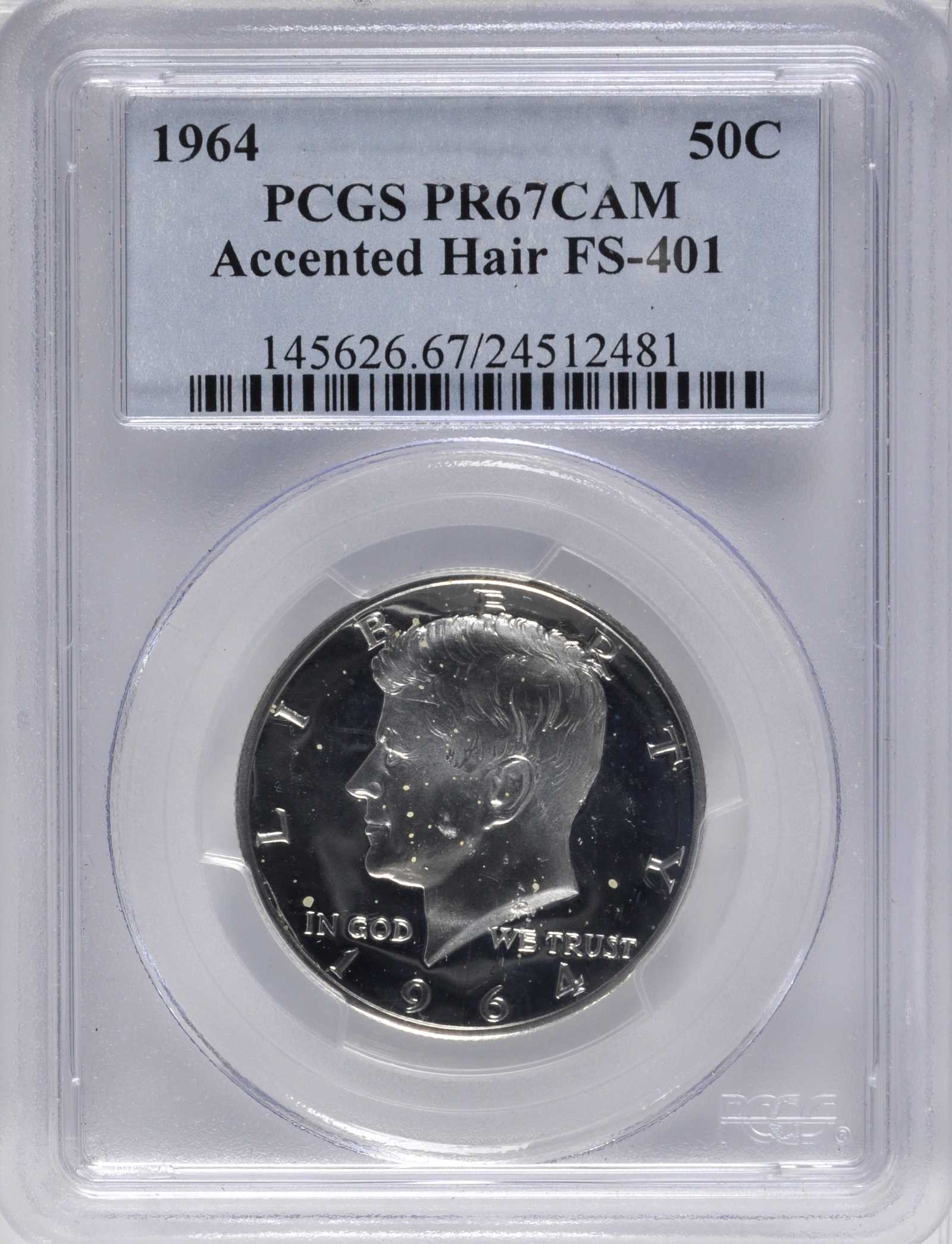 1964 50c Accented Hair, FS-401 PR CAM PR64 CAM thumbnail 20