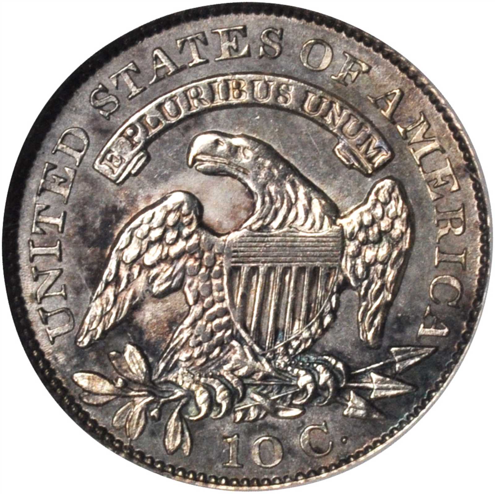 1830 10c Small 10C, JR-2 XF40 CAC thumbnail 21
