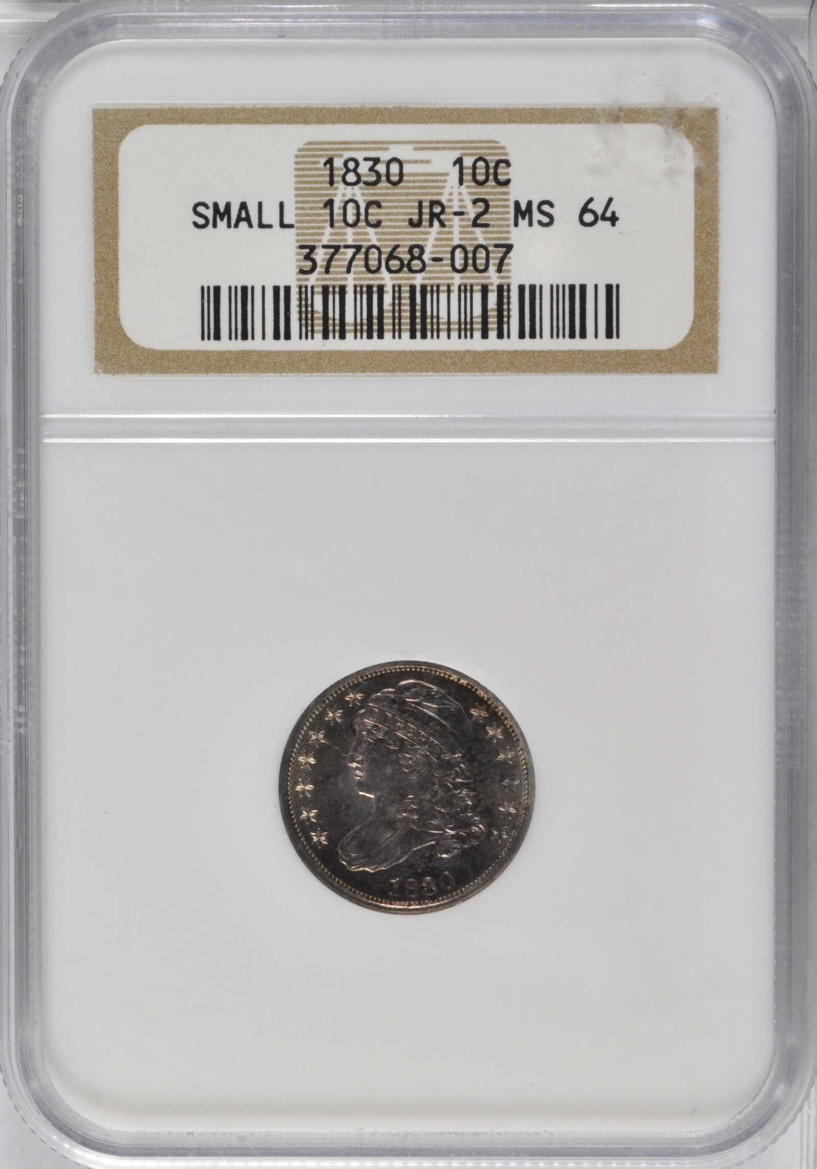 1830 10c Small 10C, JR-2 MS thumbnail 19