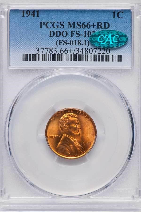 1941 1c Doubled Die Obverse, FS-102 MS RD MS63 RD thumbnail 18
