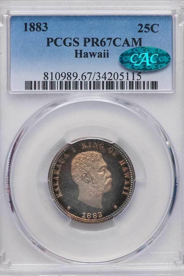 1883 25c Hawaii PR CAM PR68 CAM thumbnail 6