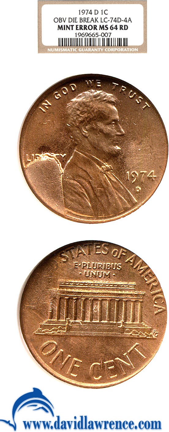 1974-D 1c MS RD MS62 RD thumbnail 16