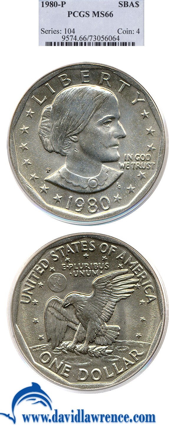 1980-P SBA$ PCGS MS66