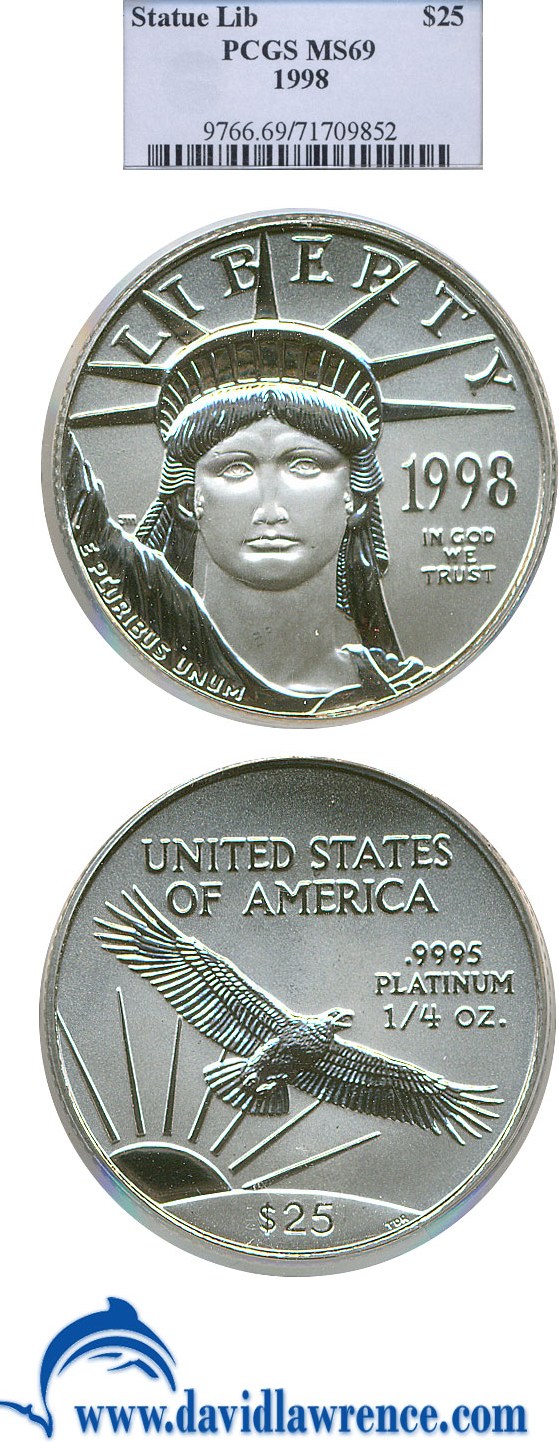 1998 $25  Platinum Eagle MS thumbnail 16
