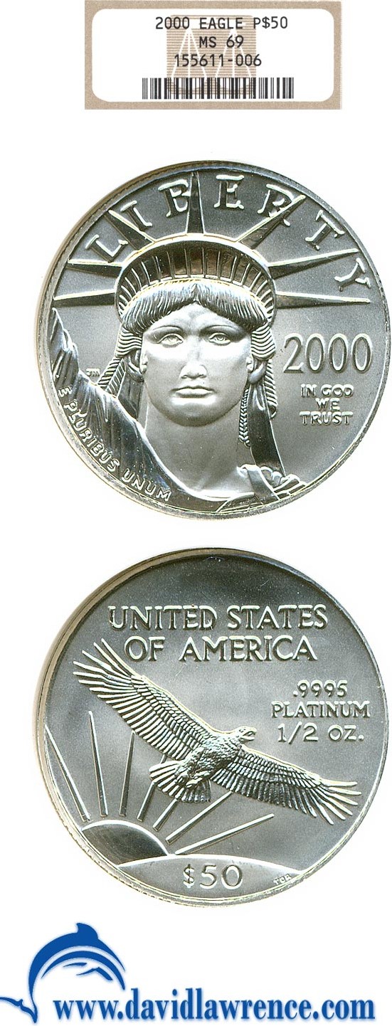 2000 P$50  Platinum Eagle MS thumbnail 15
