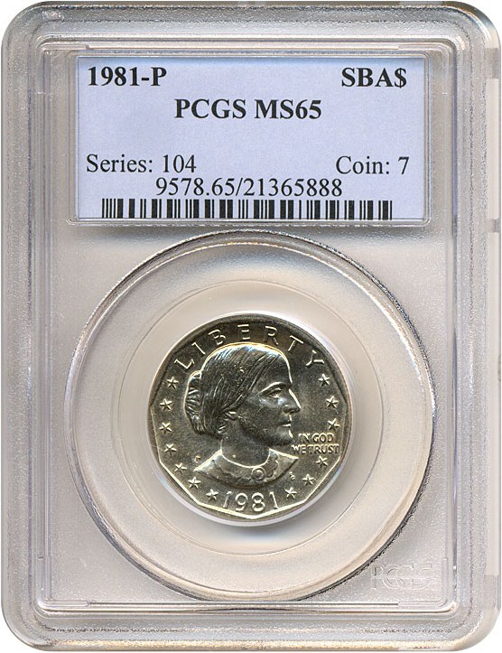 1981-P SBA$ PCGS MS65