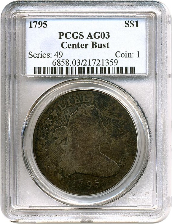 1795 $1  Draped Bust, Centered Bust P1 thumbnail 7