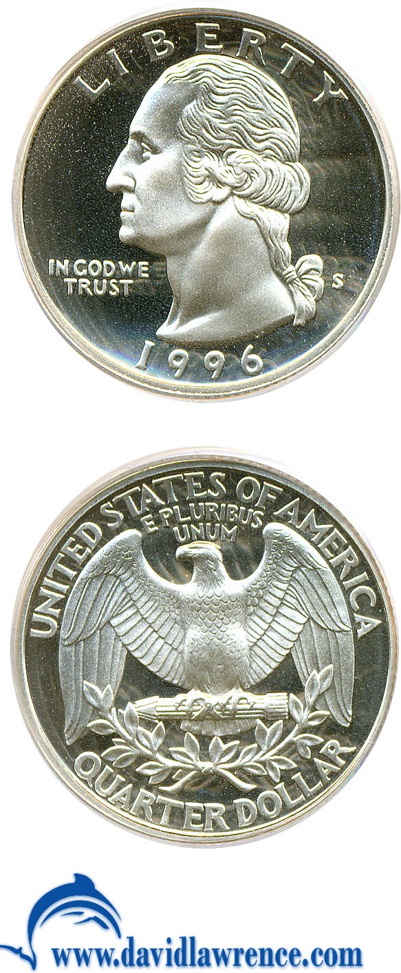 1996-S 25c Silver PR DCAM PR65 DCAM thumbnail 20