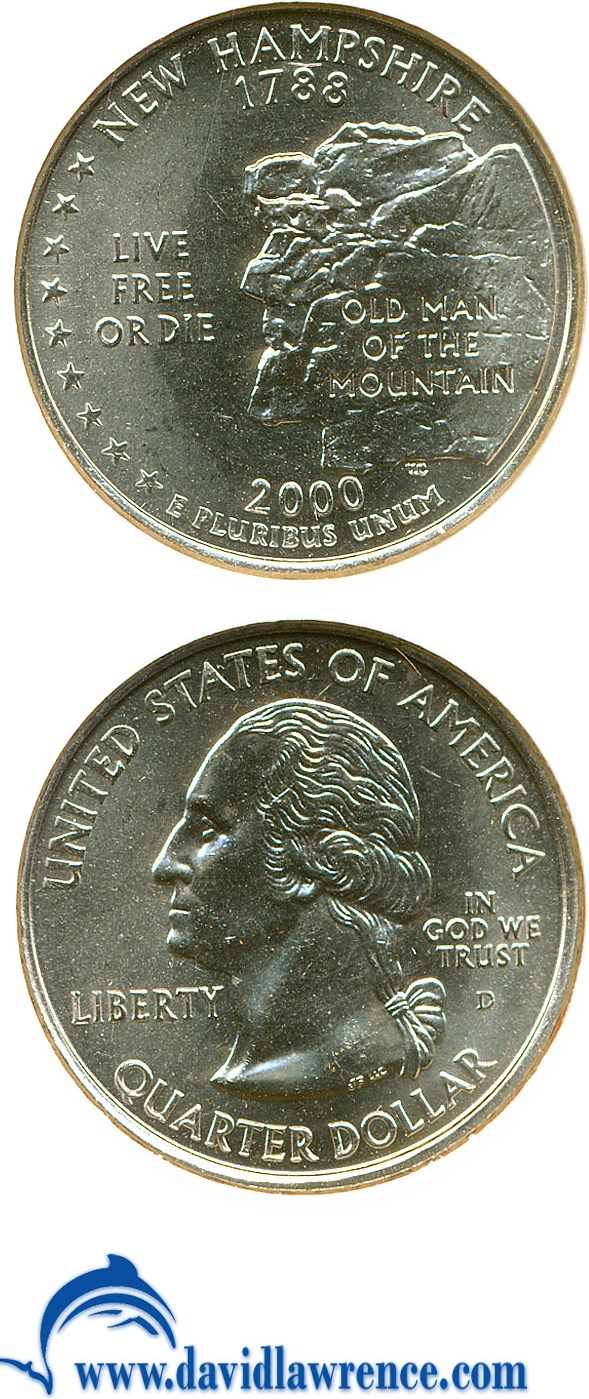 2000-D 25c New Hampshire AU53 thumbnail 18