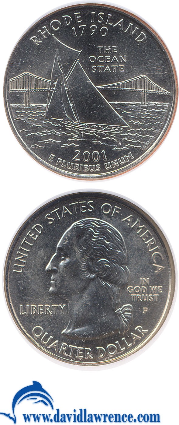 2001-P 25c Rhode Island MS67 thumbnail 19