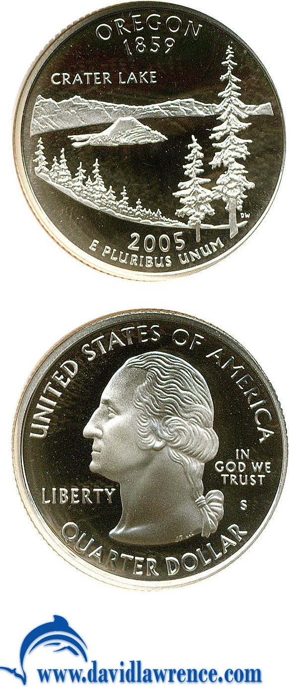 2005-S 25c Oregon, Clad PR DCAM PR67 DCAM thumbnail 22
