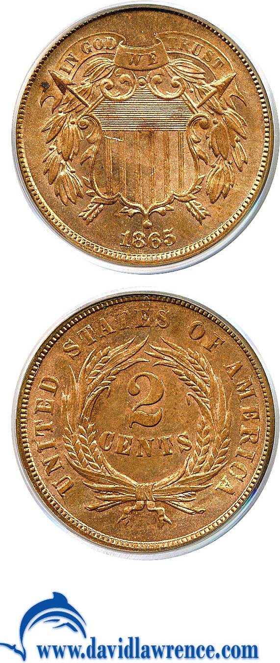 1865 2c MS RD MS61 RD CAC thumbnail 8