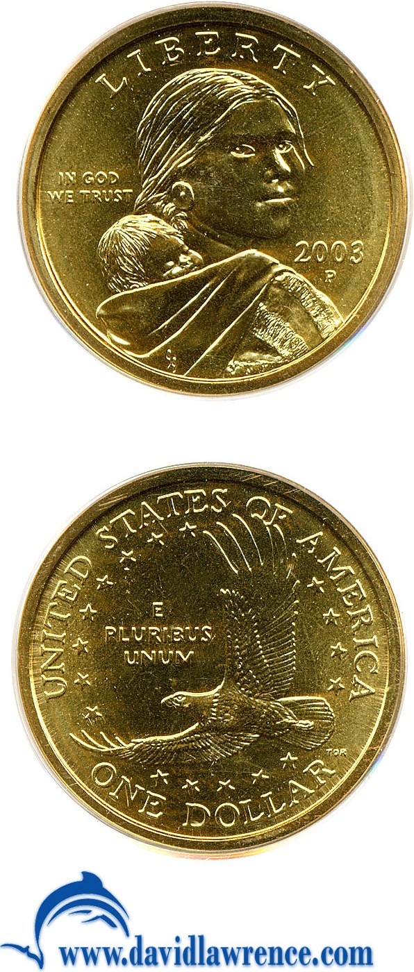 2003-P $1  Sacagawea MS63 thumbnail 16