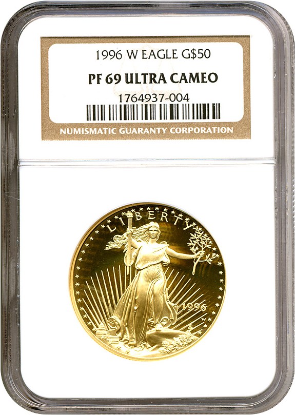 1996-W $50 Gold Eagle NGC Proof 69 UCameo
