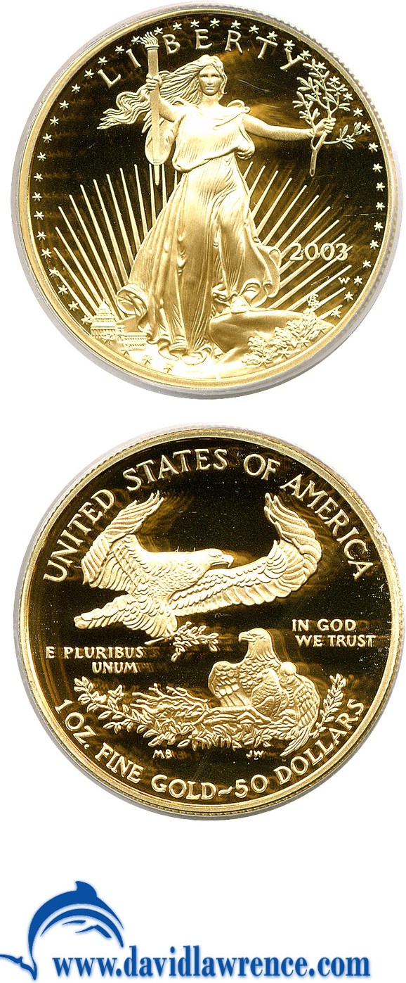 2003-W G$50  Gold Eagle PR DCAM PR65 DCAM thumbnail 22