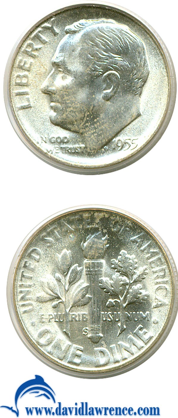 1955-S 10c VF20 CAC thumbnail 8