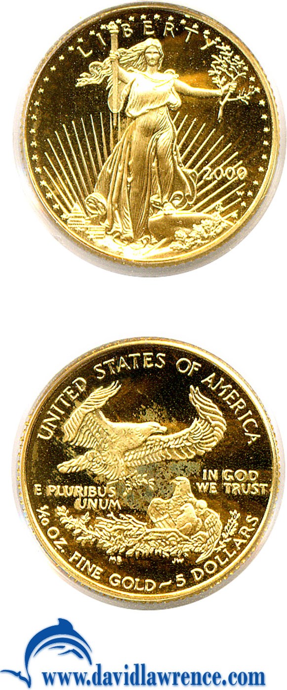 2000-W $5  Gold Eagle PR DCAM PR66 DCAM thumbnail 4