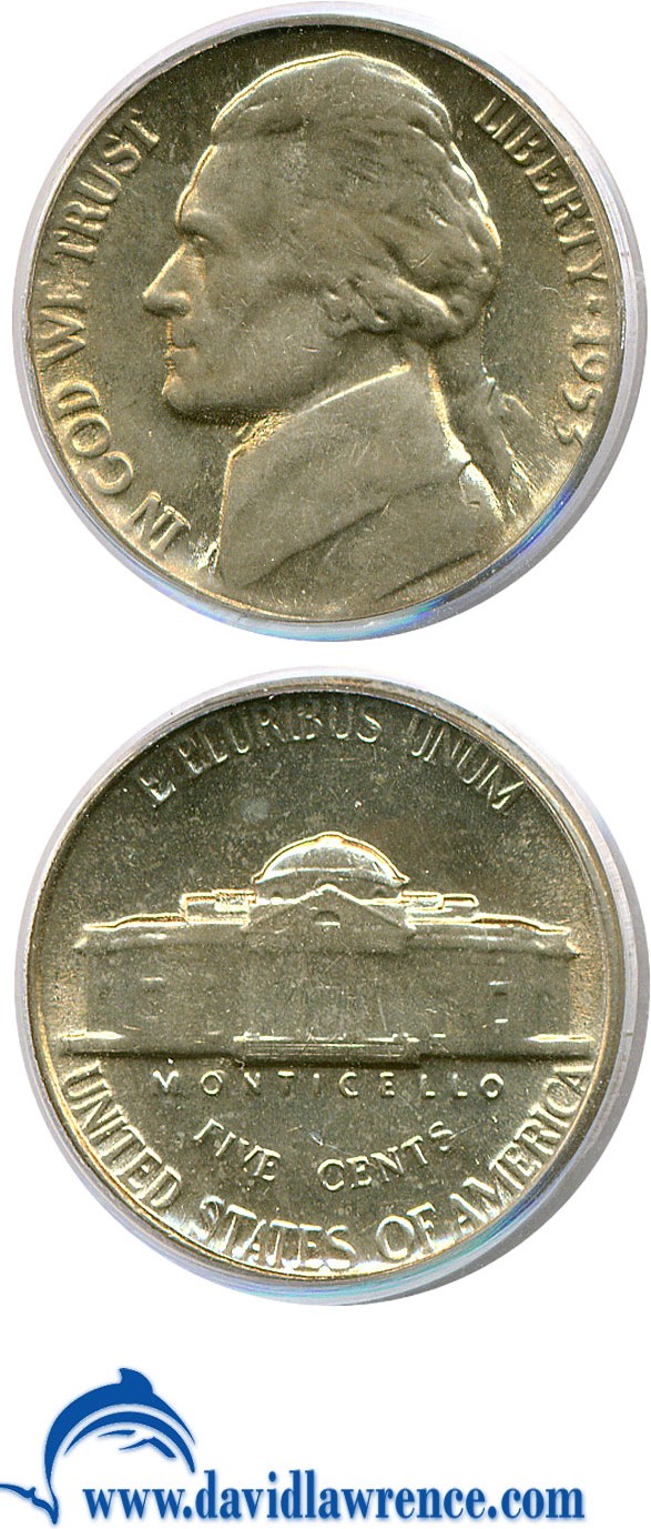 1953 5c MS FS MS64 FS thumbnail 4
