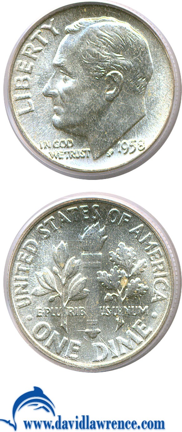 1958 10c MS FB MS65 FB thumbnail 22