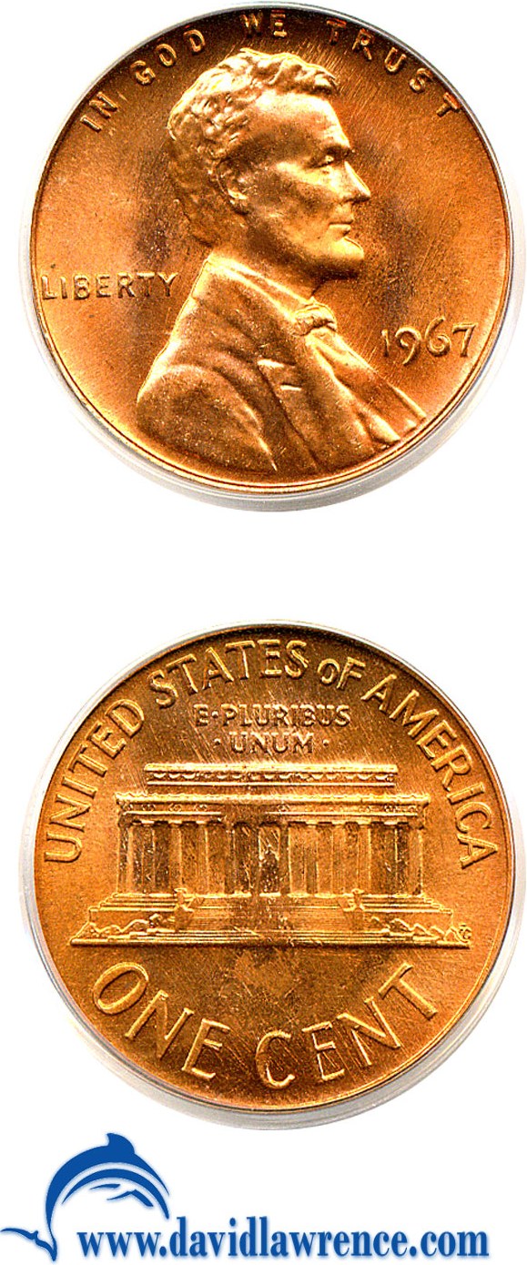 1967 1c MS RD MS65 RD thumbnail 8