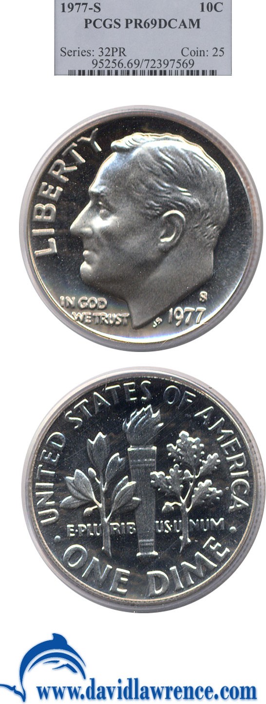 1977-S 10c PR DCAM PR62 DCAM CAC thumbnail 24