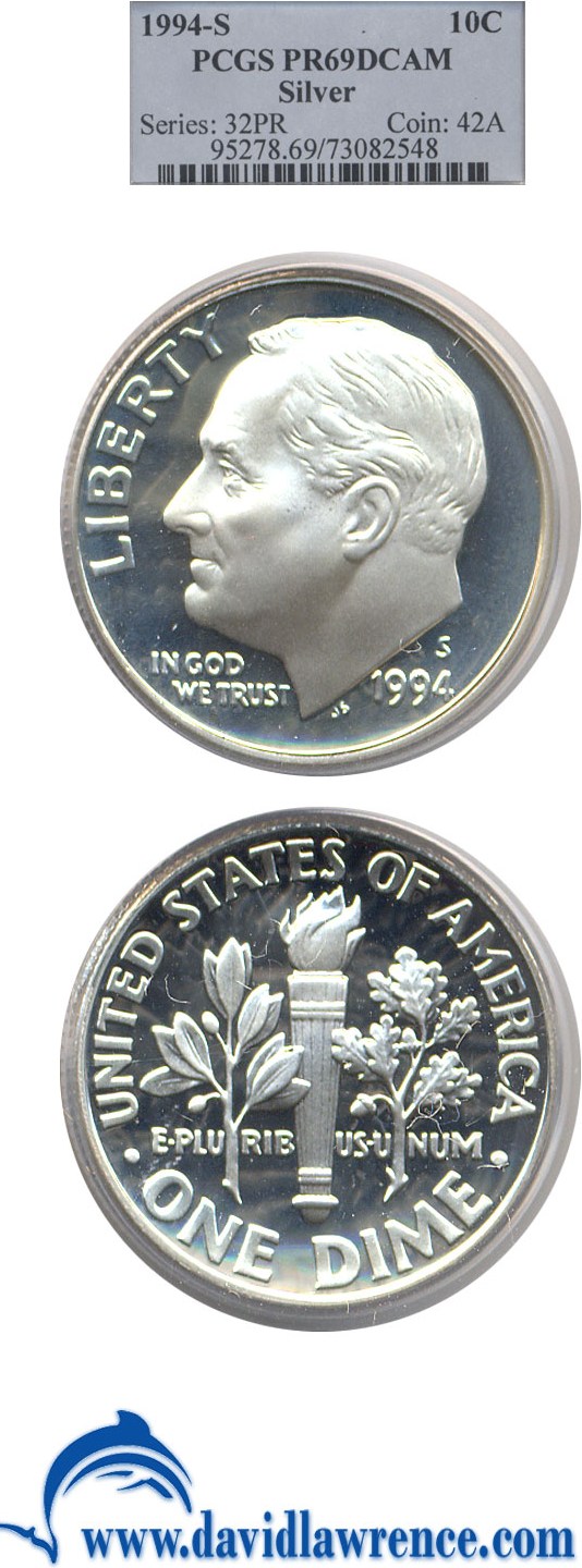 1994-S 10c Silver PR DCAM thumbnail 18
