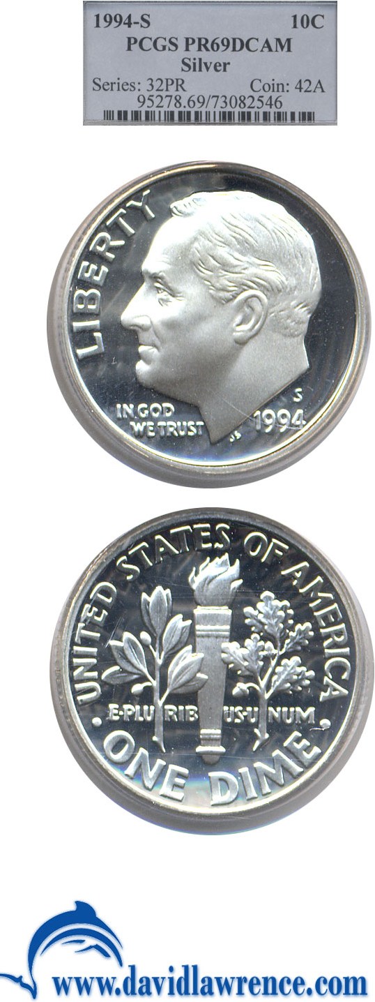 1994-S 10c Silver PR DCAM thumbnail 17