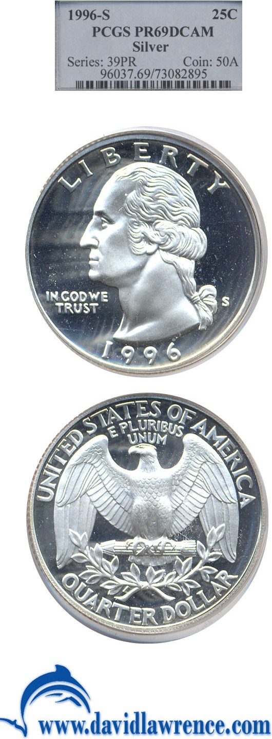 1996-S 25c Silver PR DCAM thumbnail 19