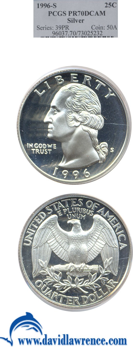1996-S 25c Silver PR DCAM thumbnail 20