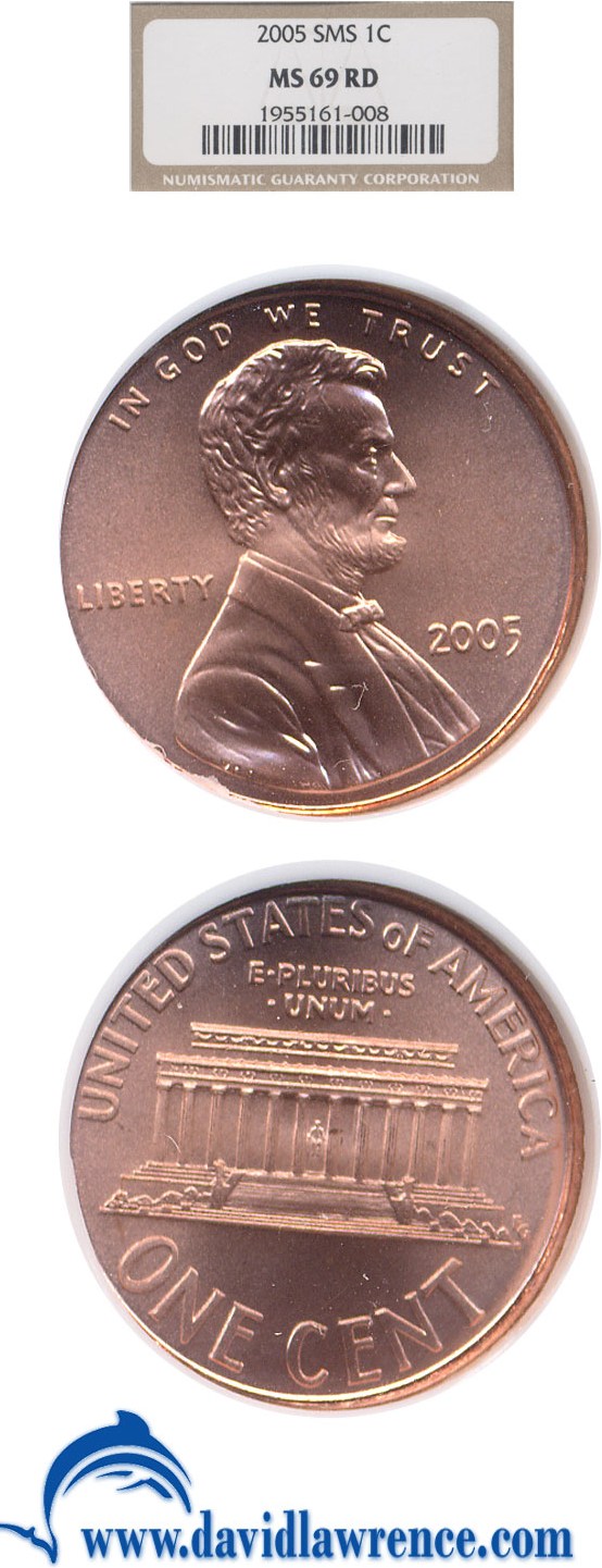 2005-D 1c SMS NGC MS69 RD