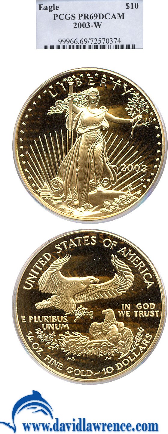 2003-W $10  Gold Eagle PR DCAM PR65 DCAM thumbnail 21