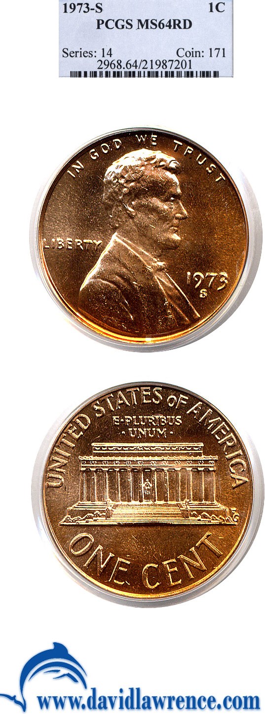 1973-S 1c MS RD MS60 RD thumbnail 24