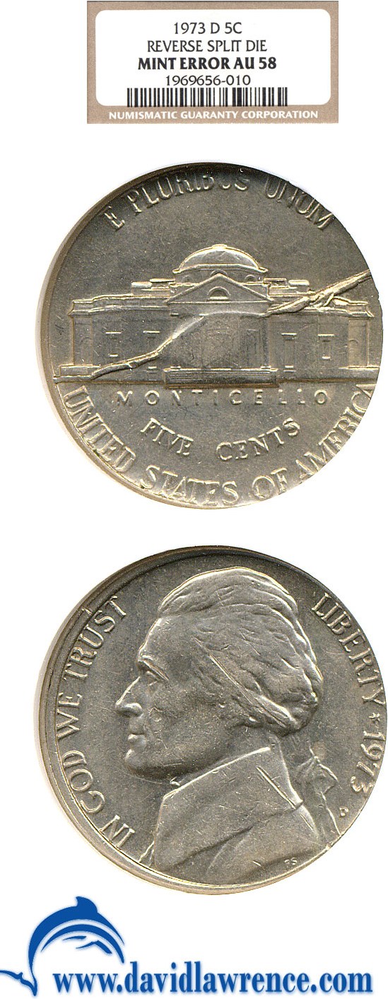 1973-D 5c XF40 thumbnail 11