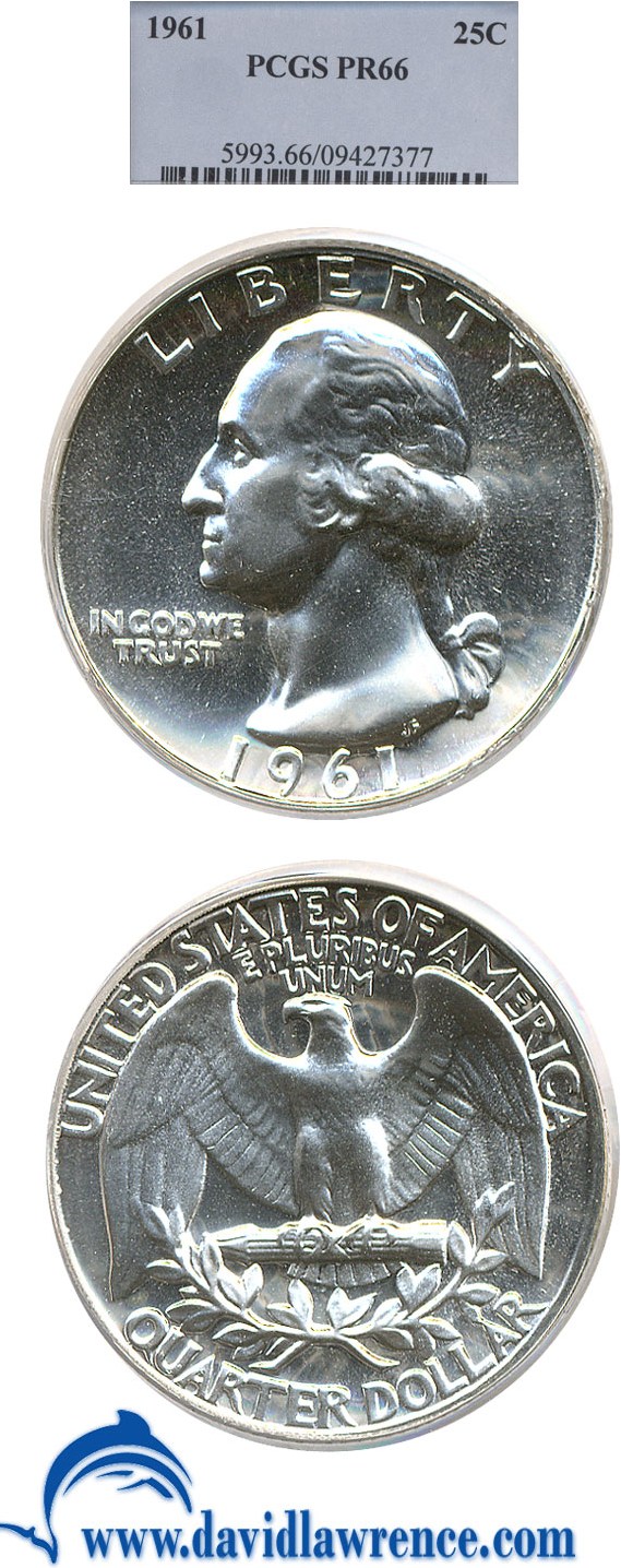 1961 25c PCGS Proof 66