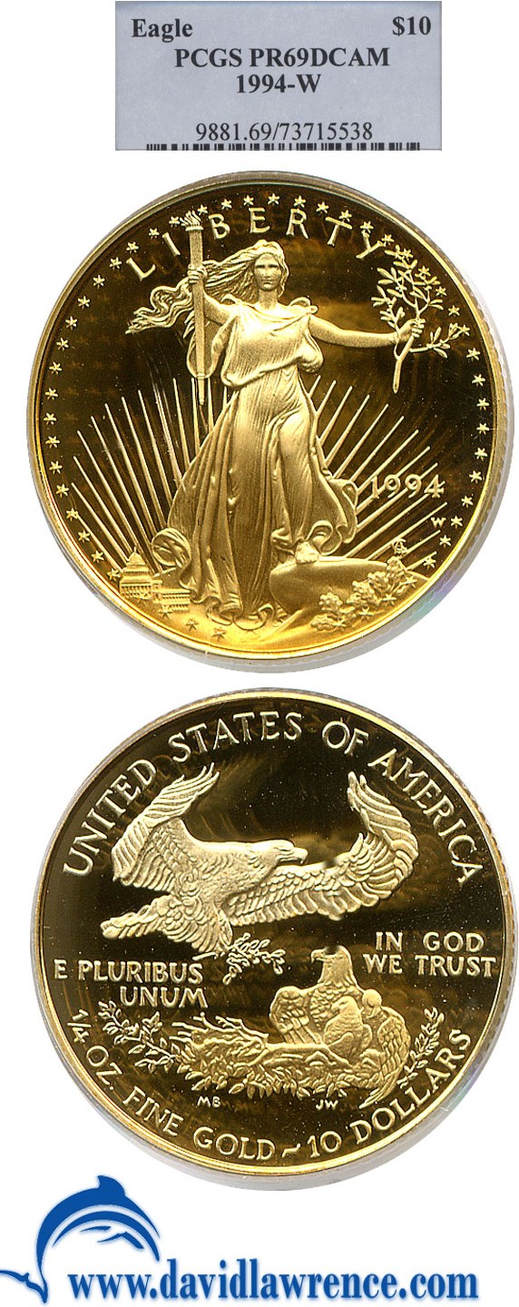 1994-W $10  Gold Eagle PR DCAM PR66 DCAM thumbnail 21
