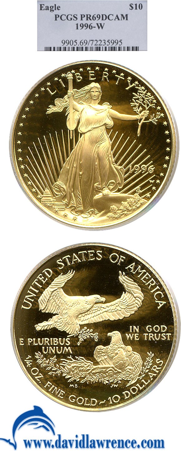 1996-W $10  Gold Eagle PR DCAM PR66 DCAM thumbnail 18