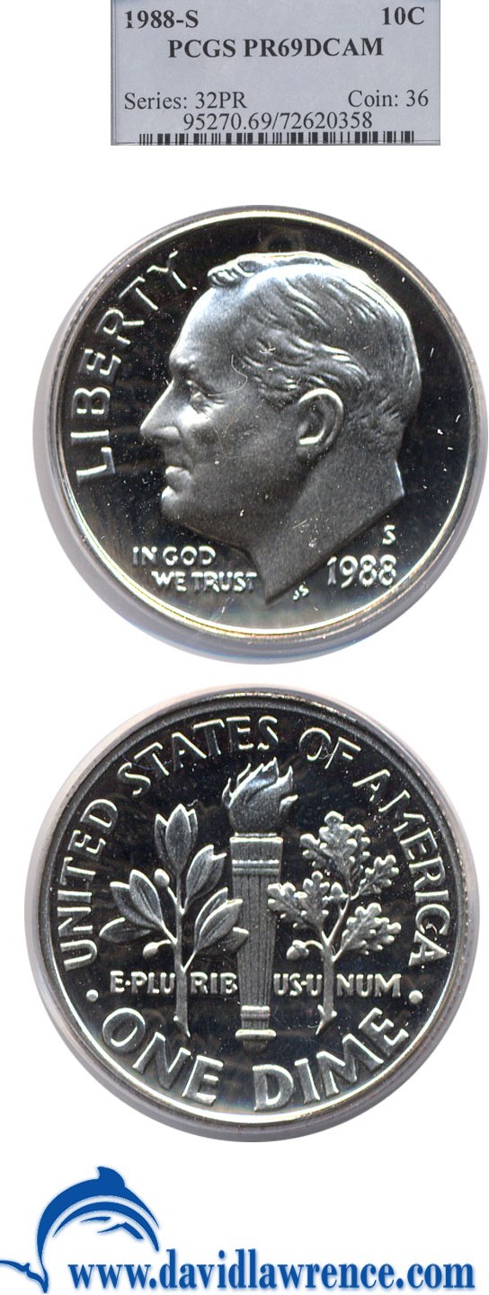 1988-S 10c PR DCAM thumbnail 17
