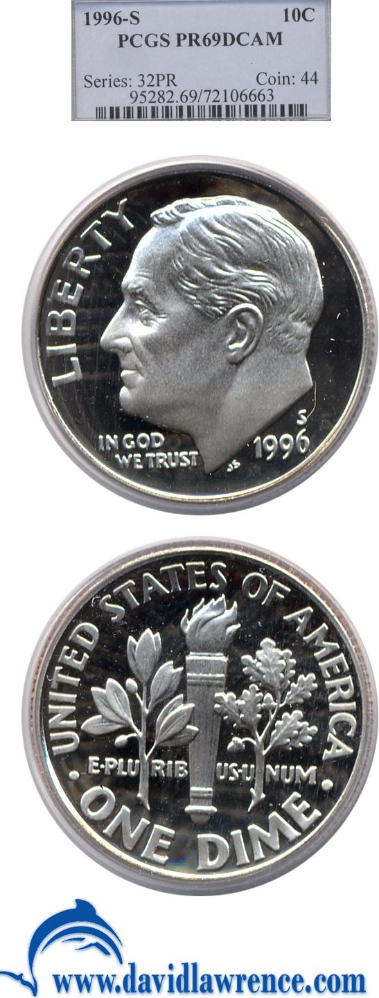 1996-S 10c Clad PR DCAM thumbnail 18