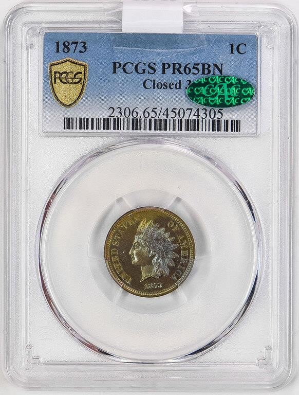 1873 1c Closed 3 PR BN PR65 BN thumbnail 6