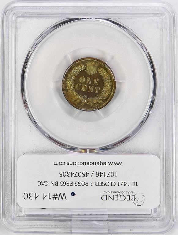 1873 1c Closed 3 PR BN PR65 BN thumbnail 7