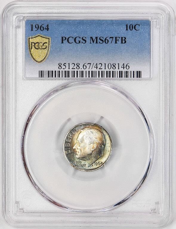 1964 10c MS FB MS67 FB thumbnail 17