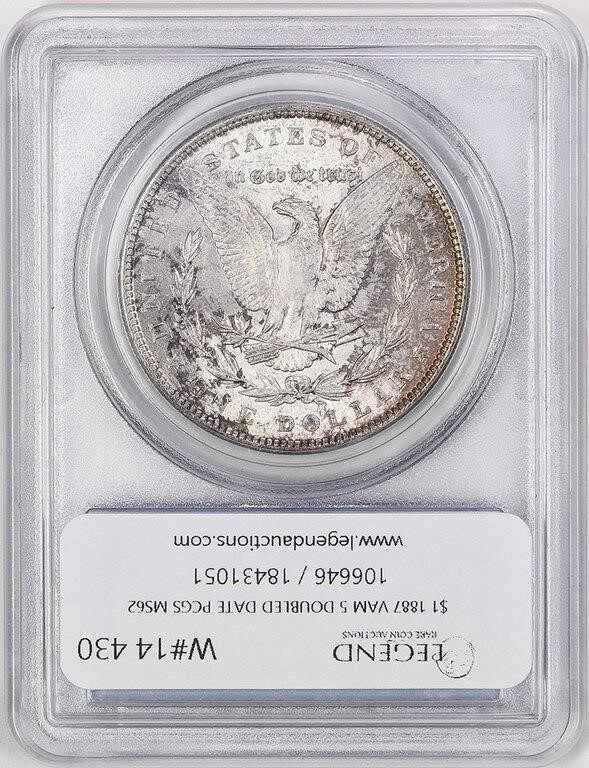 1887 $1  Doubled Date, VAM-5 VG10 CAC thumbnail 17