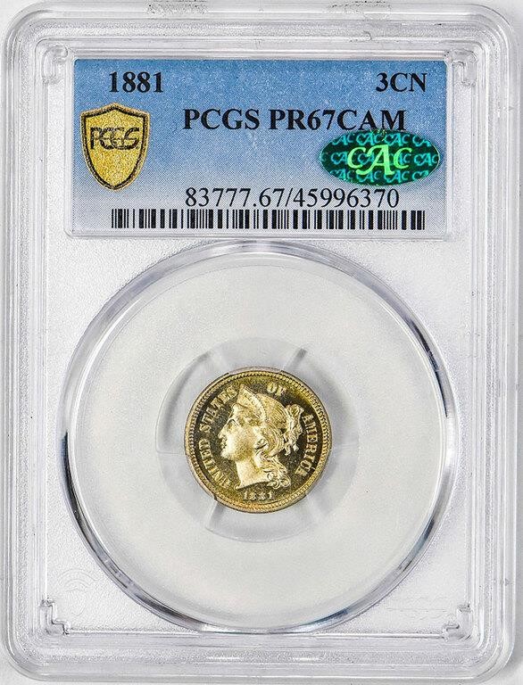 1881 3cN PR CAM PR67 CAM CAC thumbnail 8