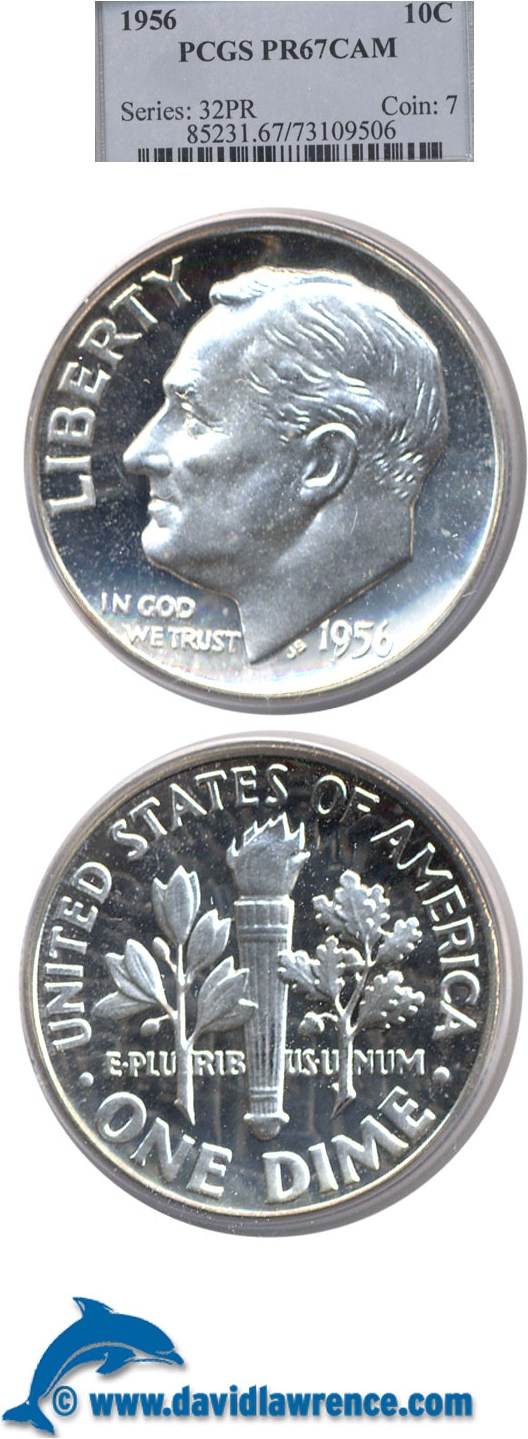 1956 10c Doubled Die Obverse, FS-101 PR CAM thumbnail 19