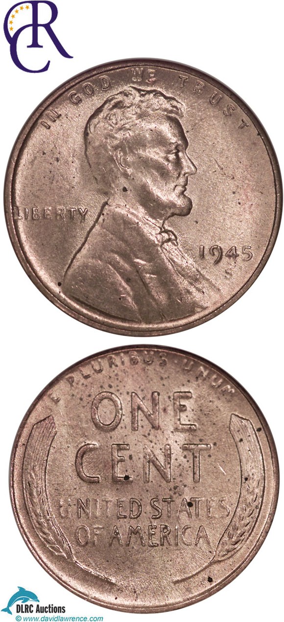 1945-S 1c NGC MS64 RD ex: Richmond Collection