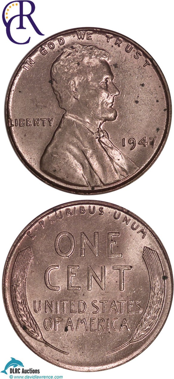1947 1c NGC MS63 RD ex: Richmond Collection