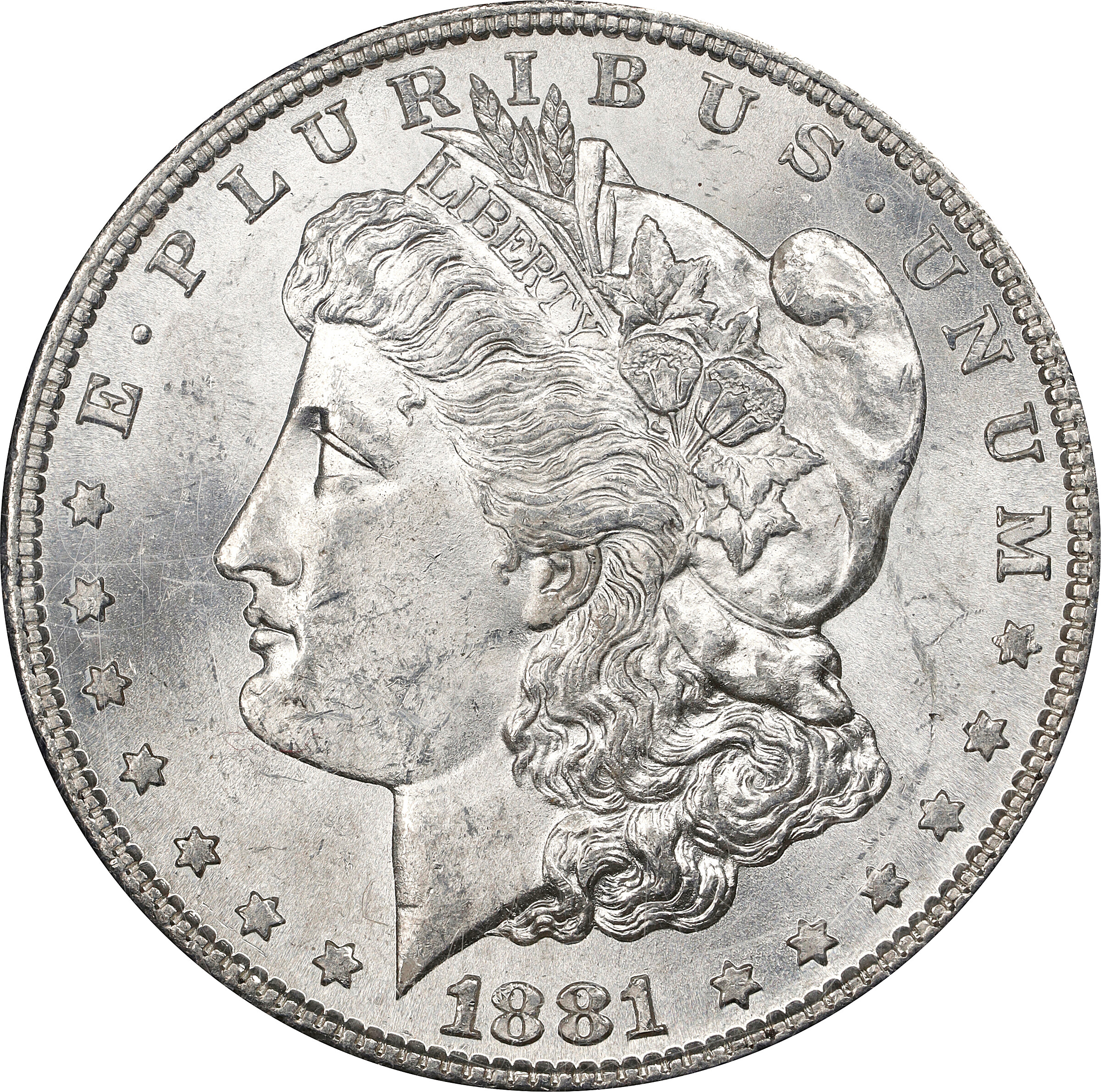 1881-S GSA Morgan Silver Dollar. Mint State (Uncertified).