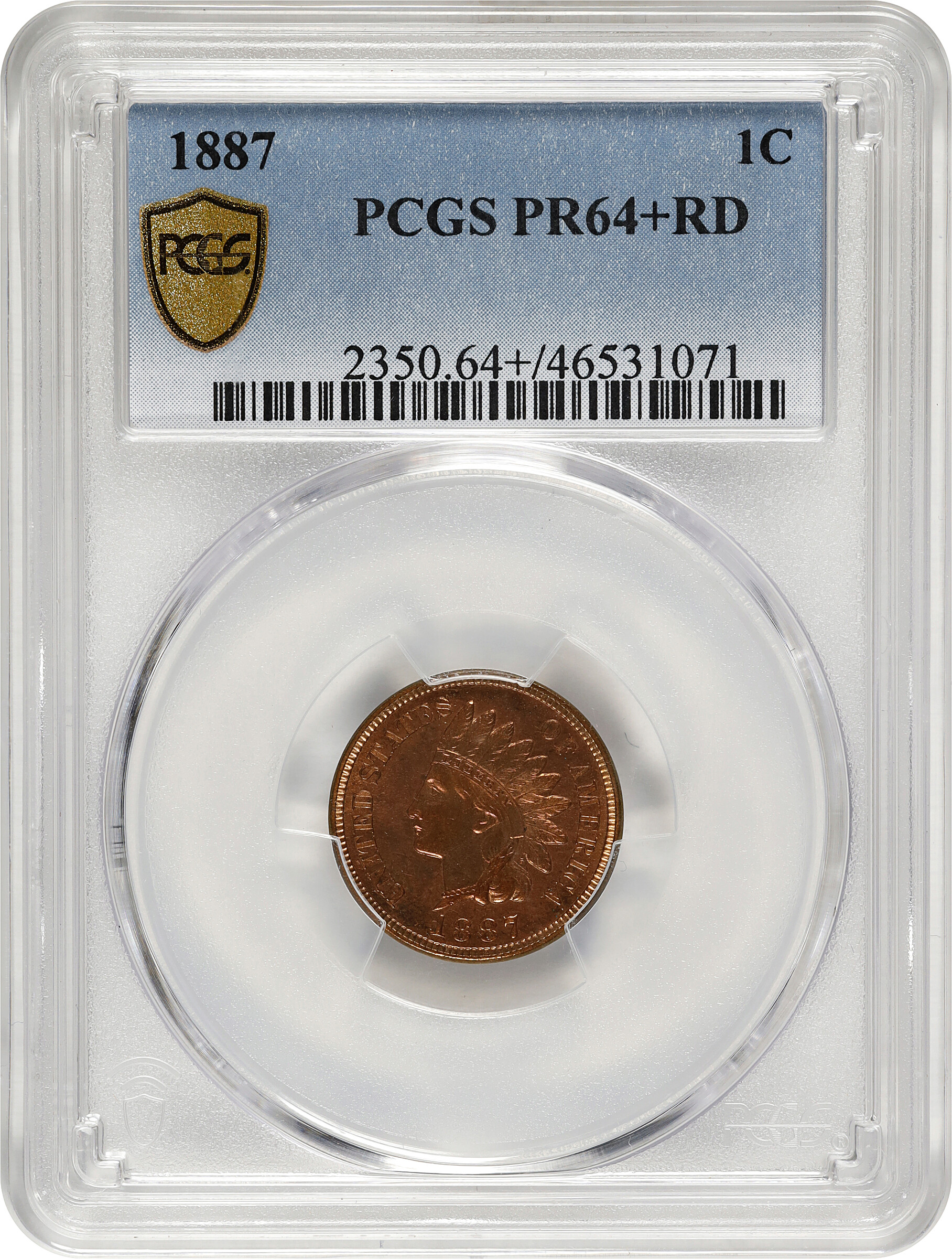 1887 1c PR RD PR63 RD thumbnail 3
